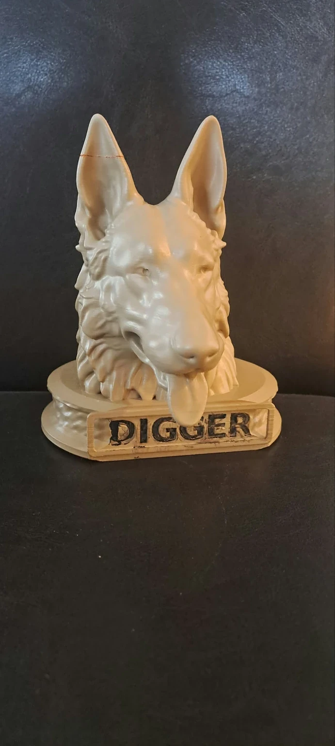 Digger – ferdig hundebyste